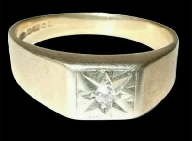 Vintage Hallmarked 9ct Solitaire