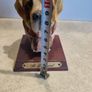 Lovely St. Bernard resin head figurine hand painted. Image 2