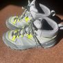 Quechua Kids Waterproof Hiking Boots Grey Lime Size UK3 Image 2