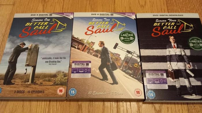 Better Call Saul DVD Seasons 1, 2, and 3