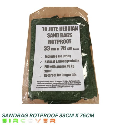 Sandbags Rot Proof Hessian 33cm x 76cm (13'x30')