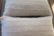 2 Feather Filled Oblong Cushions