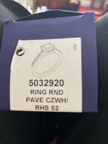 Swarovski crystal ring solatire