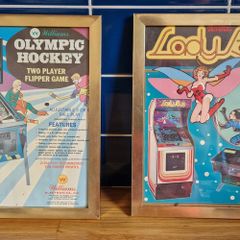 Retro Framed Arcade Prints/Posters - x 5