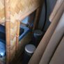 Vintage Rattan and Wood TV Media Stand Unit on Castor Wheels Image 7