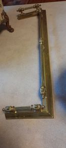 Antique Brass Fireplace Fender