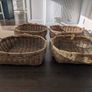 4 Large Meadows & Byrne Wicker Storage Baskets Image 3