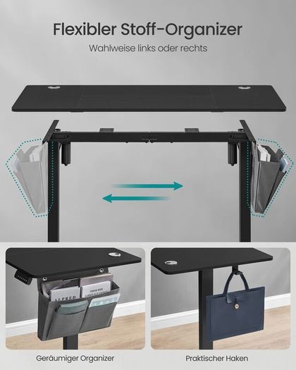 Electric Height Adjustable Standing Desk 120 cm