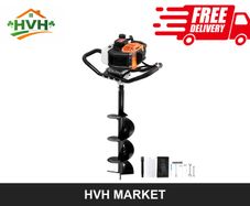 52cc Petrol Post Hole Digger 8in Auger