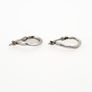Vintage 925 Sterling Silver Leverback Small Hoop Earrings Image 6