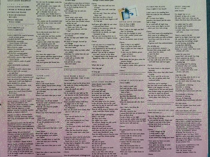 Nanci Griffith - Little Love Affairs Vinyl LP (1988) Original UK Pressing MCA Rainbow Labels EX+