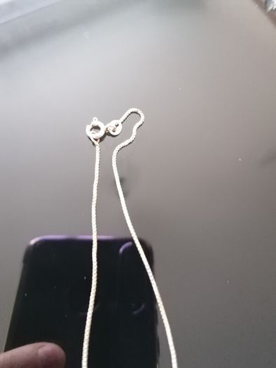 Italian silver /harp necklace 925.