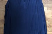 Navy Sleeveless Blouse
