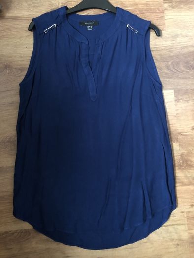 Navy Sleeveless Blouse