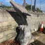 Pair Irish limestone dolphins 7 feet tall Image 3