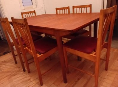 mid century teak dining set mcintosh