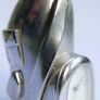 Vintage Miniature Golf Bag Desk Clock Chrome Plated - works well Image 6