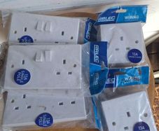 Electric sockets and Eterna Illuminated Bell Push Wired Doorbell Button