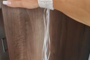 Brand new dressy white knitted wrist cuffs