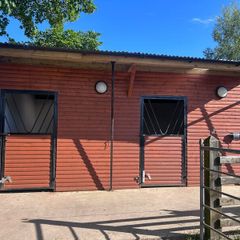 2X wooden frame stables
