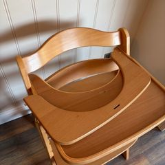Hauck Wooden High Chair (Adjustable) + Tray