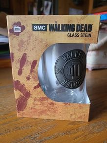 Official The Walking Dead Large Stein Beer Glass Tankard Boxed Gift Amc