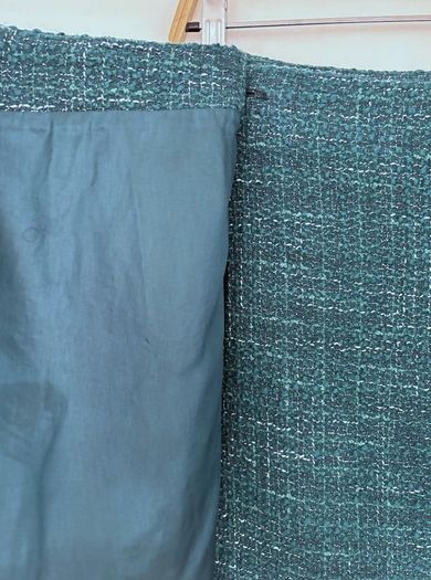 Massimo Dutti textured crossover skirt