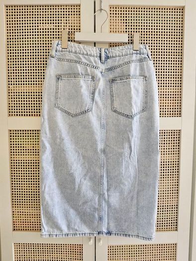 Denim midi Skirt Uk10