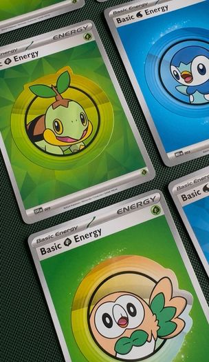 Pokemon Series 1 First Partner Stickers Energy Cards