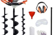 NEW - 65cc 2Stroke Petrol Earth Auger / Fence Post Hole Borer + 3 Auger Bits + Extension Bit