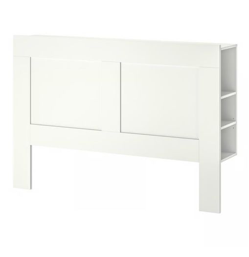 Headboard with storage compartment, white, Standard Double