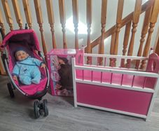 Baby doll buggy + cot