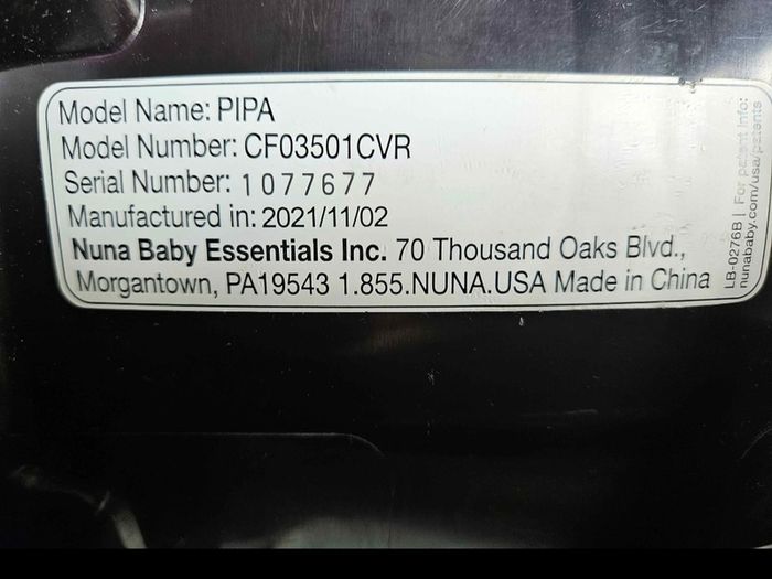 Nuna Pipa Car Seat