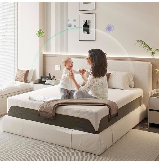 Memory Foam Mattress, 5FT King Mattress, Medium Firm Feel, Soft Skin-friendly Durable, Sleep Cooler and Back Pain Relief, in a Box(150x200x20cm)