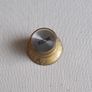 Gold Top Hat Knobs, Gold or Silver Foil Top, Volume/Tone Image 4