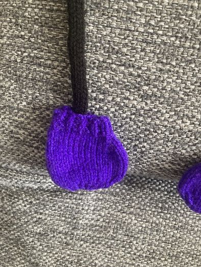 Hand knit pumpkin