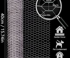 Chicken Wire,16M Chicken Wire Mesh Roll,Chicken Wire Mesh for Pet Rabbit Chicken Fencing