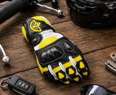 Premium Genuine Leather Motorcycle Riding Gloves Winter Touring & Sports Bike Gloves