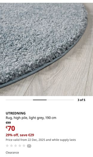 IKEA round rug