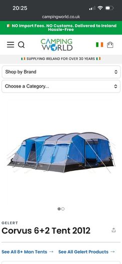 8 Man Tent  (needs Poles)