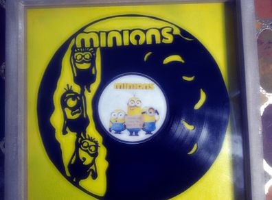 Minions Hand cut vinyl record