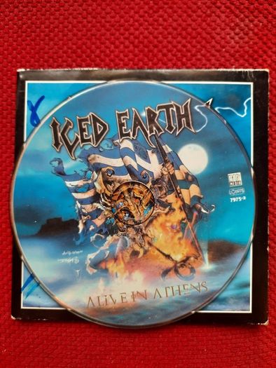 ICED EARTH: Alive In Athens - Rare Promo CD (Fully Autographed!)