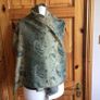 Large Green Pashmina Cashmere and Silk Shawl Scarf 70"x27"including postage Image 6