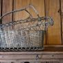 vintage wine basket silver plate Image 6
