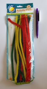 BNIP - A Pack of Multicolour Craft Pipe Cleaners - Great as a Christmas Stocking Filler - E