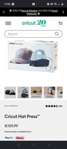 cricut hat press