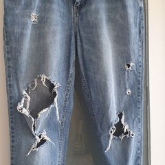 V by Very boyfriend style ripped jeans Sz 14UK (Fit 14-16UK) - Rrp 50 (New)
