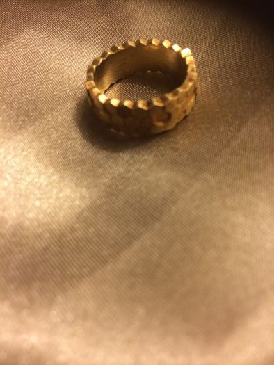 Gold in Silver Ring