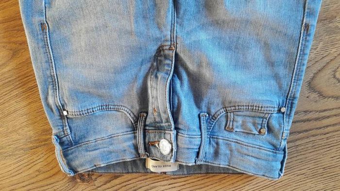 River island light blue faded skinny jeans size uk4