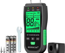 NEW SALE | Damp Meter MT19 Wood Moisture Meter for Walls Logs, Firewood Moisture Detector Caravans Lumber Tobacco Concrete Floors